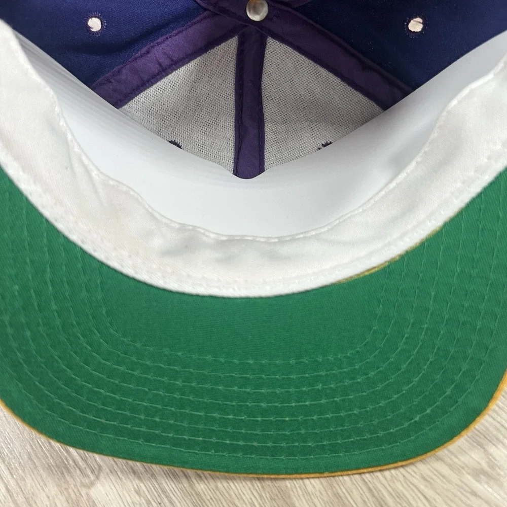 VTG LSU Tigers Snapback Hat College Purple Yellow P Cap Made in USA